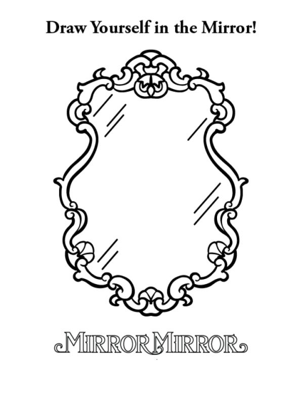 Print Sneeuwwitje ( Mirror Mirror) kleurplaat